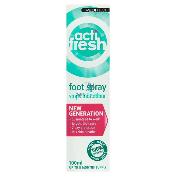 Peditech Eliminate Odour Foot Spray - 100ml - OnlinePharmacy