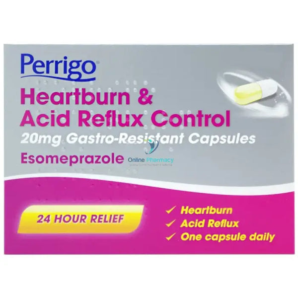 Perrigo Esomeprazole 20Mg Capsules - 7 / 14 Pack Acid Indigestion & Reflux