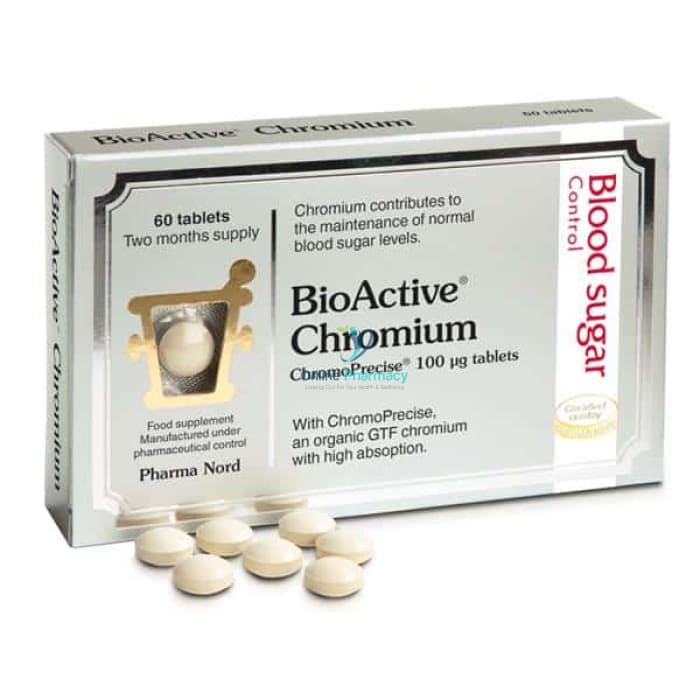 Pharma Nord BioActive Chromium 100mcg - 60 Pack - OnlinePharmacy