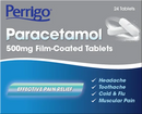 Perrigo Paracetamol 500mg Film Coated Tablets 24 Pack