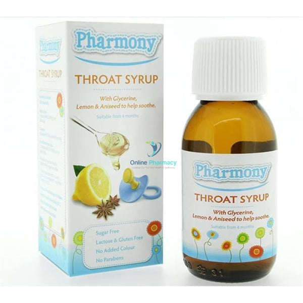 Pharmony Throat Syrup - 100ml - OnlinePharmacy