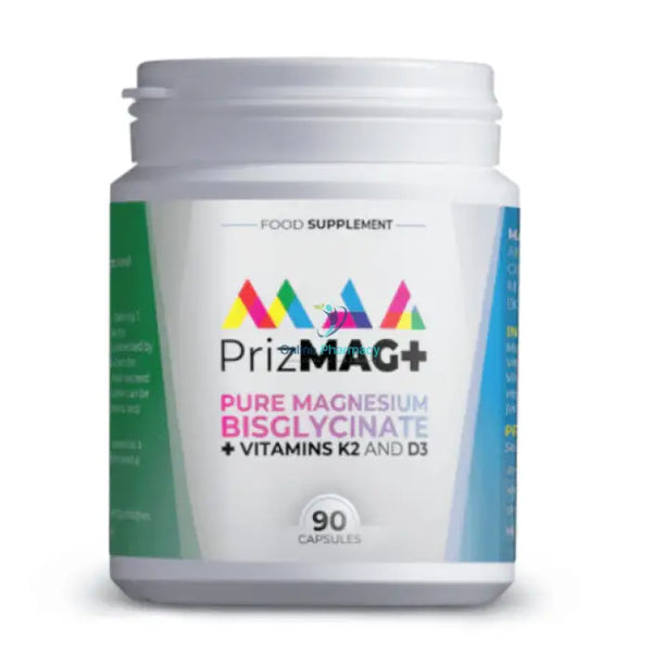Prizmag Plus Magnesium Bisglycinate Vit D & K - 90 Caps