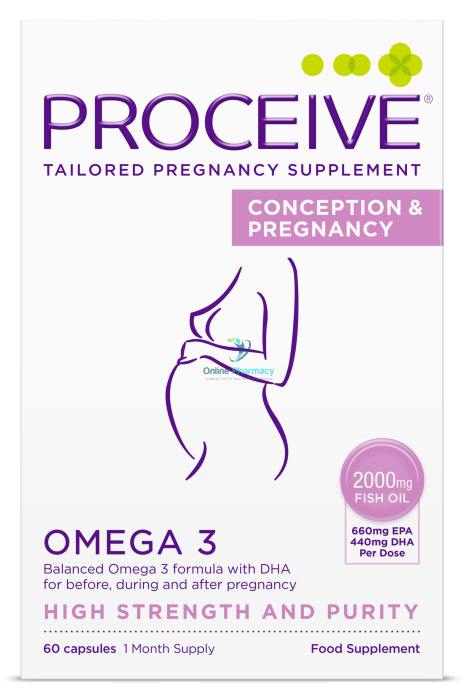 Proceive Conception & Pregnancy Omega 3 - 60 Capsules - OnlinePharmacy