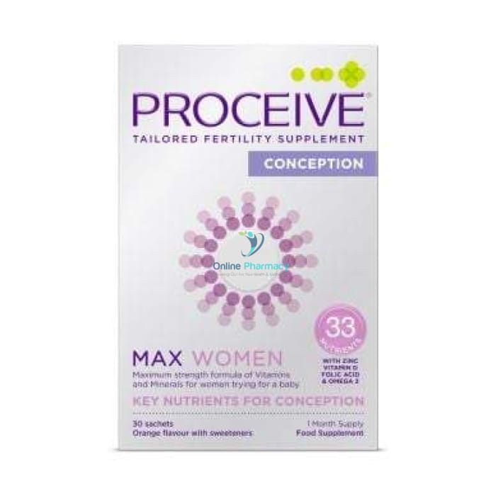 Proceive Max Women Advanced Fertility Supplement - 30 Sachets - OnlinePharmacy