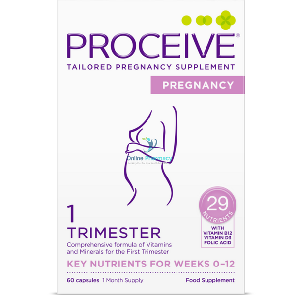 Proceive Pregnancy First Trimester (T1) - 60 Capsules - OnlinePharmacy