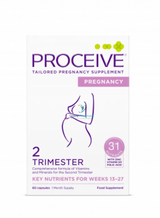 Proceive Pregnancy Second Trimester (T2) - 60 Capsules
