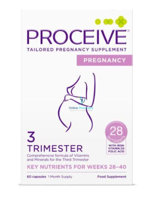 Proceive Pregnancy Third Trimester (T3) - 60 Capsules - OnlinePharmacy