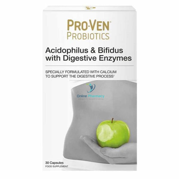 ProVen Probiotics Acidophilus & Bifidus Digestive Enzymes - 30 Caps - OnlinePharmacy