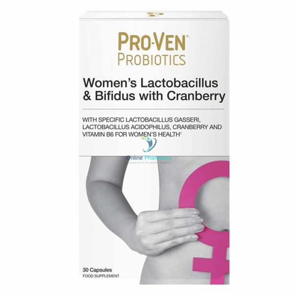 ProVen Probiotics Womens Lactobacillus & Bifidus With Cranberry - 30 Pack - OnlinePharmacy