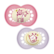 Mam Original Night Soother 6 months+ Girl - 2 Pack