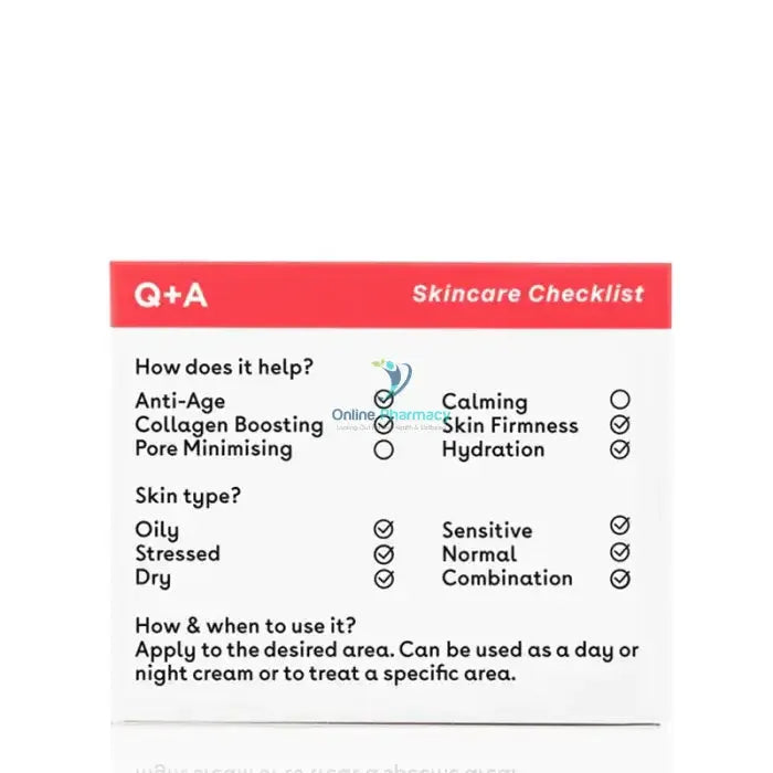 Q + A 5 - Htp Elasticity 50G Facial Moisturisers