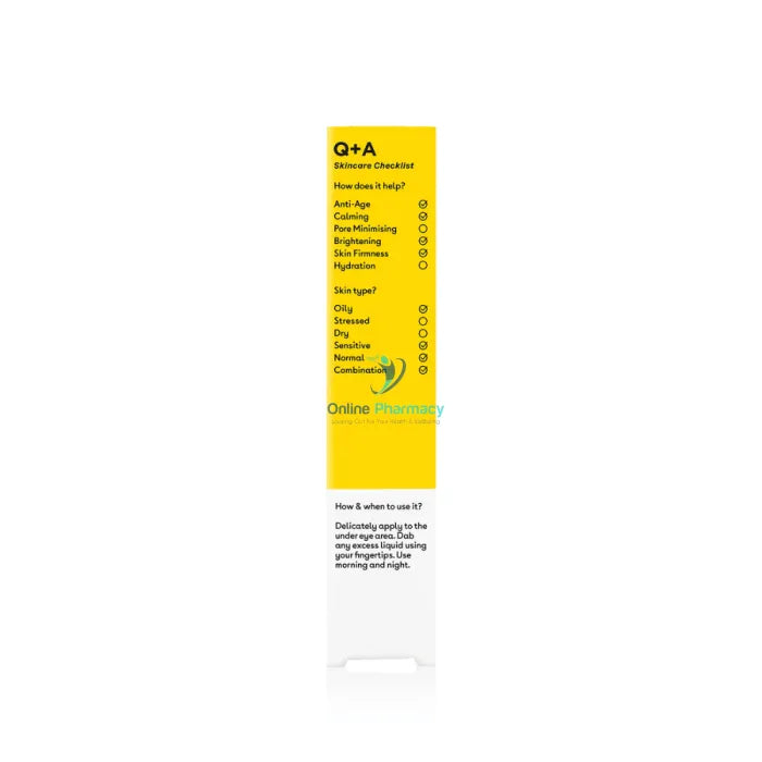 Q + A Caffeine Eye Serum 15Ml Skincare