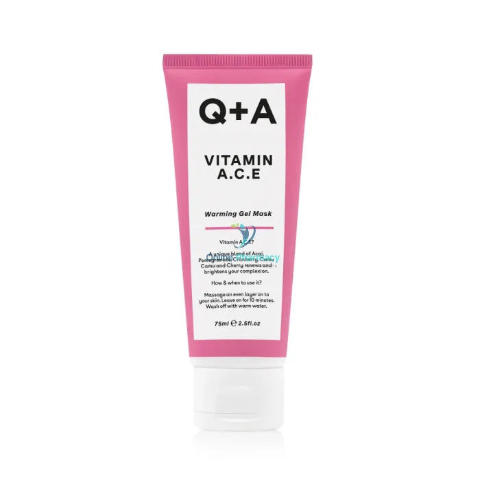 Q + A Vitamin A.c.e. Warming Gel Mask 75Ml Face Masks