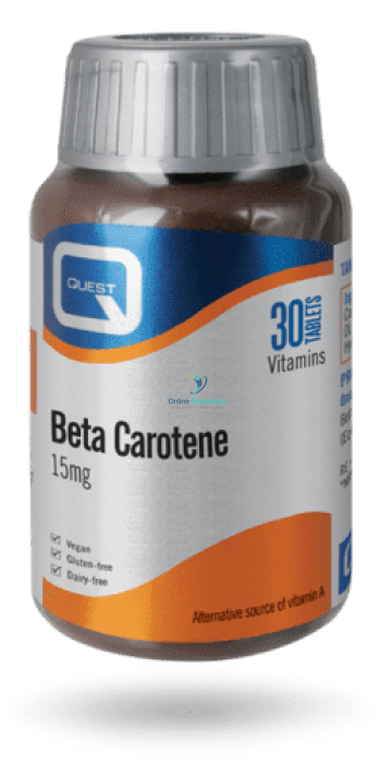 Quest Beta Carotene Vitamin 15mg - 30 Pack - OnlinePharmacy