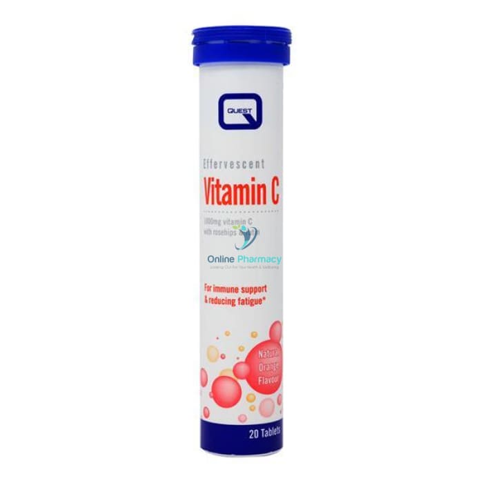 Quest Effervescent Vitamin C 1000mg - 20/60 Pack - OnlinePharmacy