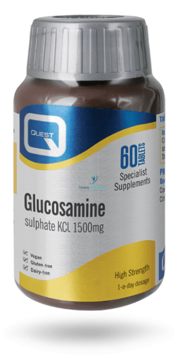 Quest Glucosamine High Strength 1500mg Tabs - 60 Pack - OnlinePharmacy