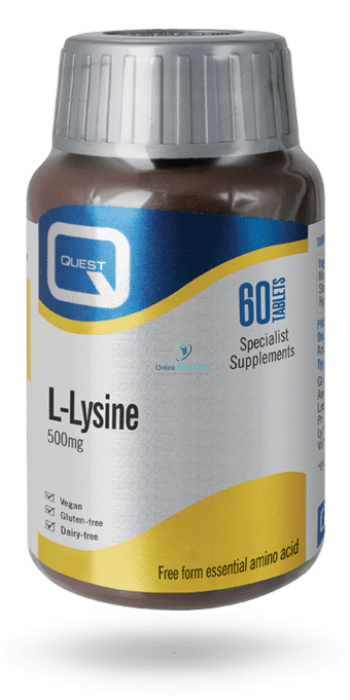 Quest L-Lysine 500mg - 60 Pack - OnlinePharmacy