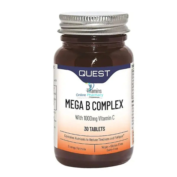 Quest Mega B Complex + Vitamin C 1000mg - 30/60 Pack - OnlinePharmacy