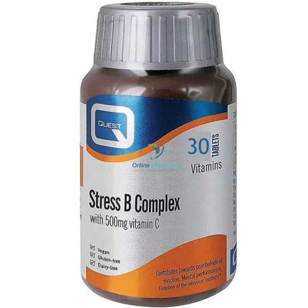 Quest Stress B Complex + Vitamin C - 30/60 Pack - OnlinePharmacy