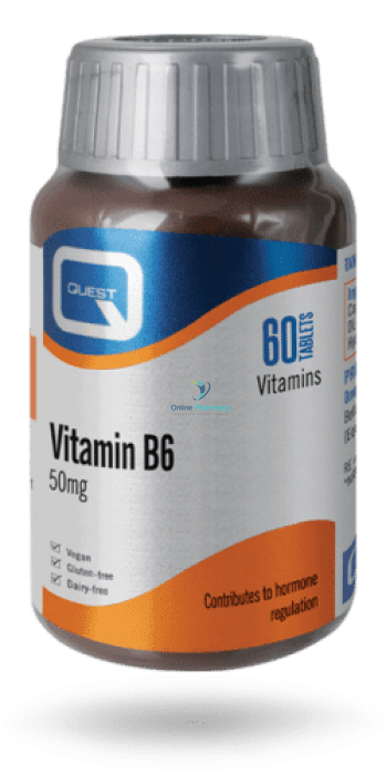 Quest Vitamin B6 50mg - 60 Pack - OnlinePharmacy