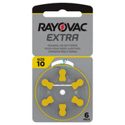 Rayovac Extra Size 10 Hearing Aid Batteries - 6 Pack