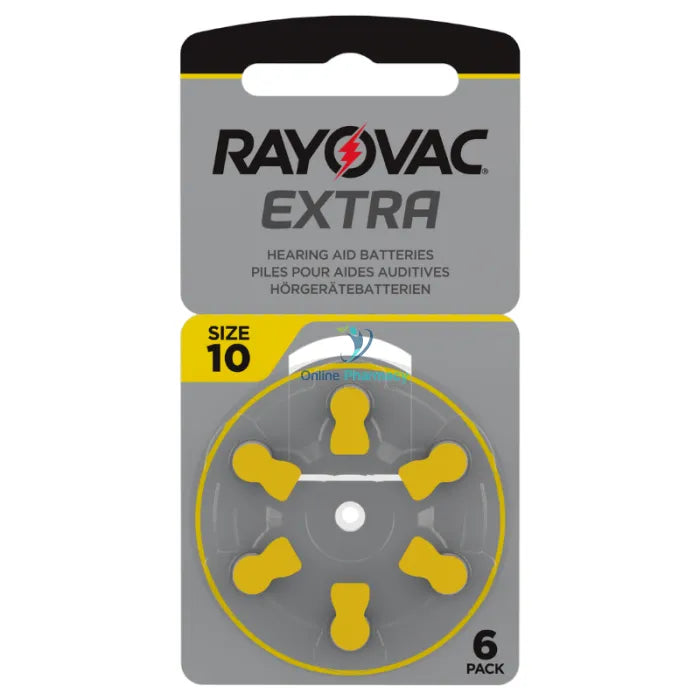 Rayovac Extra Size 10 Hearing Aid Batteries - 6 Pack