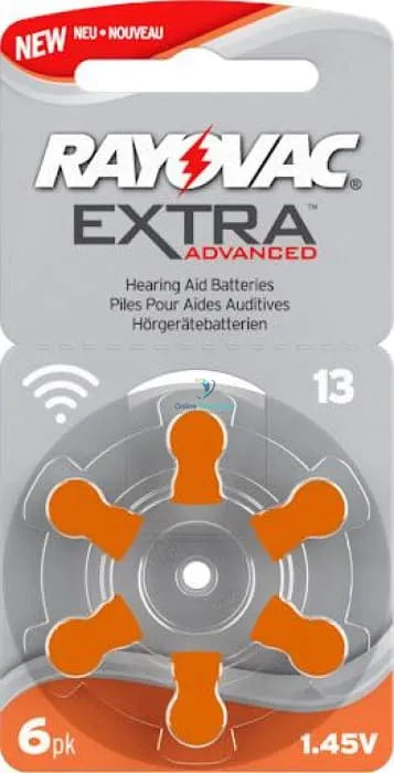 Rayovac Extra Size 13 Hearing Aid Batteries - 6 Pack