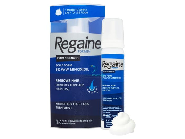 Regaine (Minoxidil) 5% Foam For Men (1 Month Supply) - 60G Hair Loss Treatments