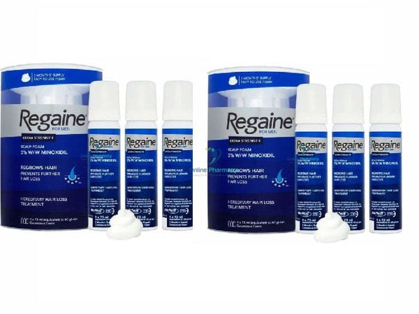 Regaine (minoxidil) 5% Foam For Men - 6 Month Supply - OnlinePharmacy