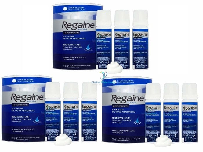 9 MONTH SUPPLY Men’s Rogaine on sale Foam