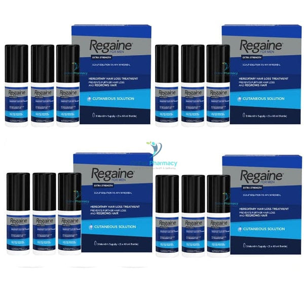 Regaine (Minoxidil) 5% Solution For Men And Women (12 Month Supply) - 12 X 60Ml Pack Hair Loss