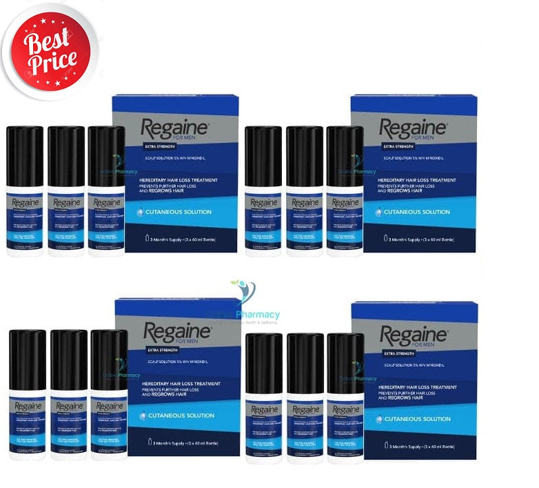 Regaine (minoxidil) 5% Solution For Men and Women (12 Month Supply) - 12 x 60ml Pack