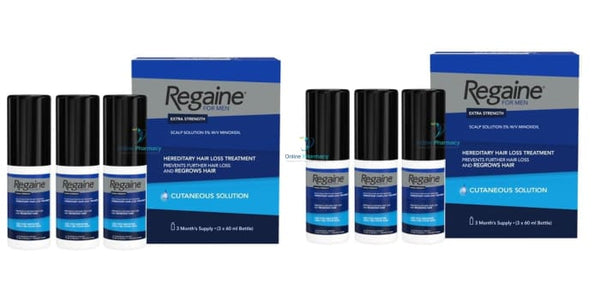 Regaine (Minoxidil) 5% Solution For Men And Women (6 Month Supply) - 6 X 60Ml Pack Hair Loss