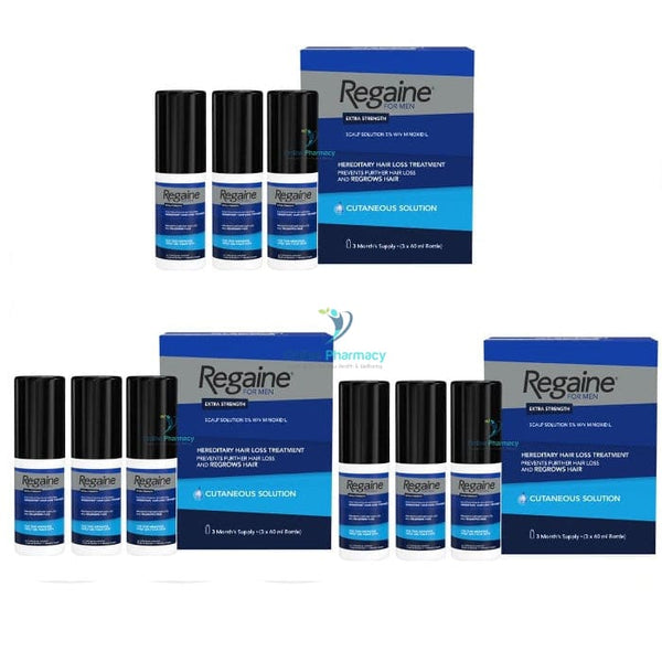 Regaine (Minoxidil) 5% Solution For Men And Women (9 Month Supply) - 9 X 60Ml Pack Hair Loss