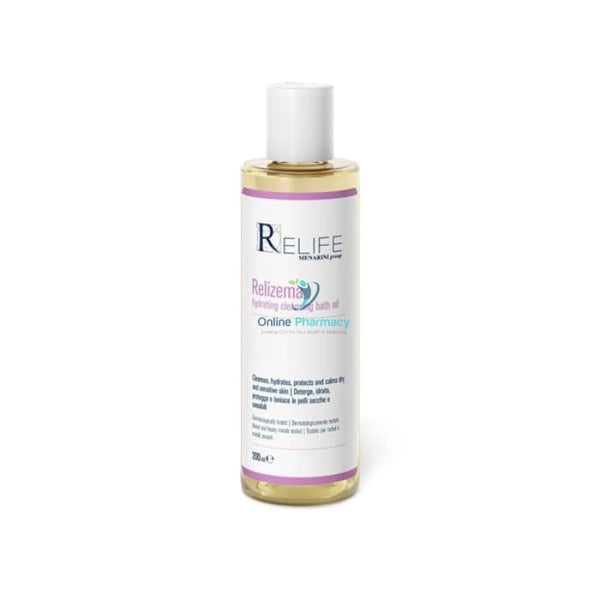 Relife Relizema Hydrating Cleansing Bath Oil - 200Ml Dry Skin Eczema & Psoriasis