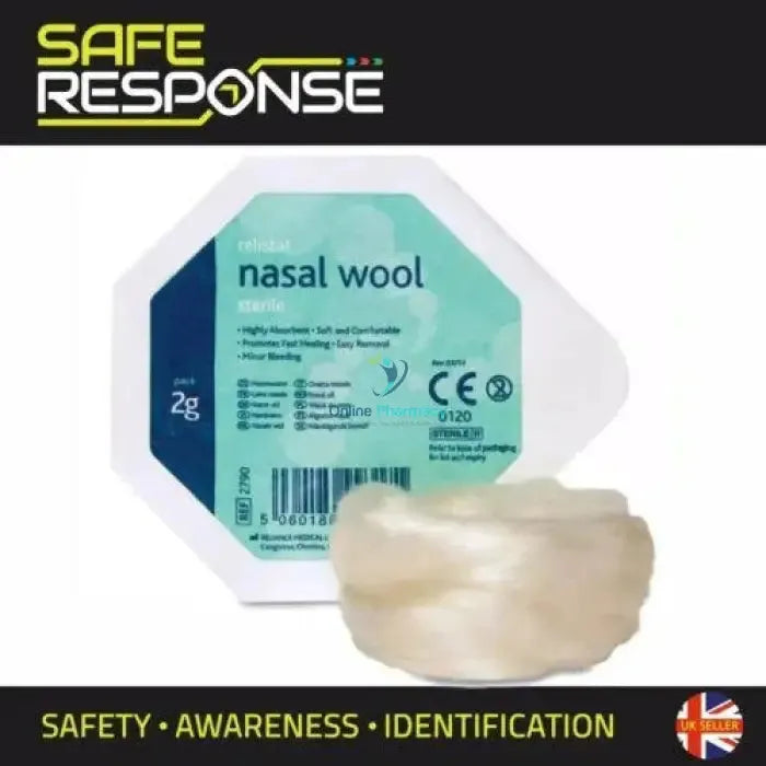 Relistat Nasal Wool Calcium Alginate Wound Dressing - 2g