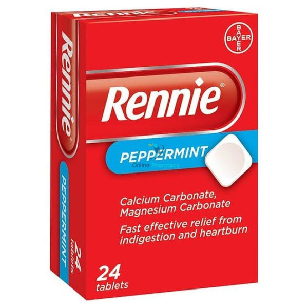 Rennie Peppermint Indigestion Tablets - 24/48 Pack - OnlinePharmacy