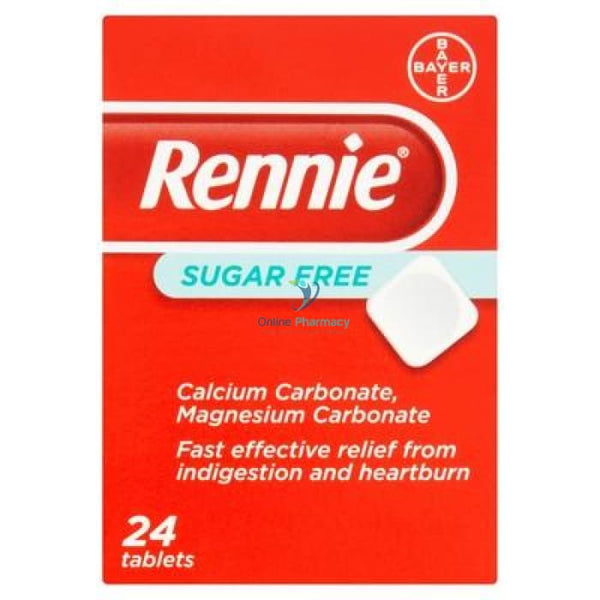 Rennie Sugar Free - 24 Pack - OnlinePharmacy