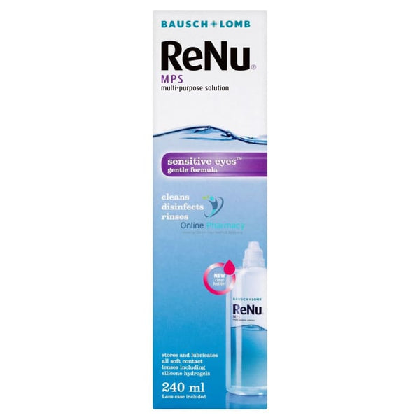 Renu Bauch & Lomb Multi Purpose Contact Lens Solution - 240ml - OnlinePharmacy