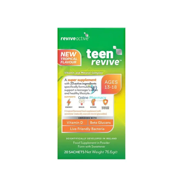 Revive Active Teen Tropical - 20 Sachets Multivitamins