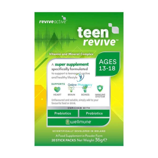 Revive Active Teen Revive Vitamin & Mineral Complex - 20 Sachets - OnlinePharmacy