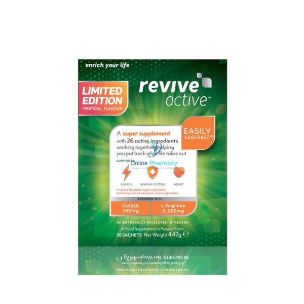Revive Active Tropical Sachets - 30 Pack - OnlinePharmacy
