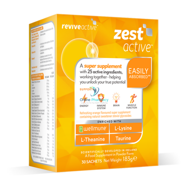 Revive Active Zest Active Food Supplement - 30 Sachets - OnlinePharmacy