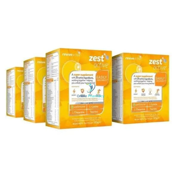 Revive Active Zest Active Food Supplement - 6 Months Supply (180 Sachets) - OnlinePharmacy