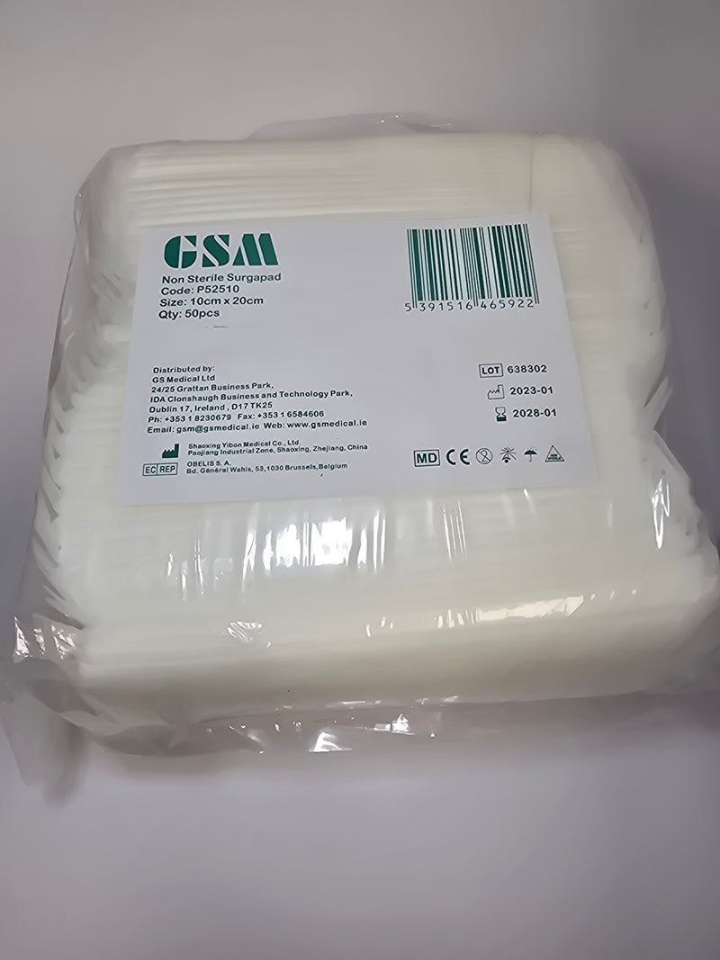 Surgapad Non-Sterile Surgical Dressing - 10cm x 20cm (50 Pack)