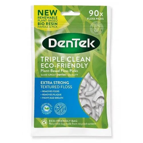 Dentek Triple Clean Eco Friendly Floss Picks x 90