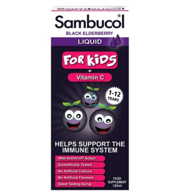 Sambucol Black Elderberry Liquid Kids - 120ml - OnlinePharmacy