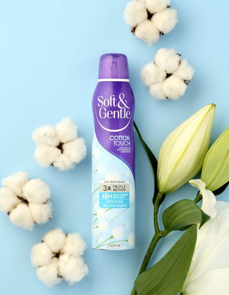 Soft & Gentle Cotton Touch Cotton & Lily Deodrant - 250ml