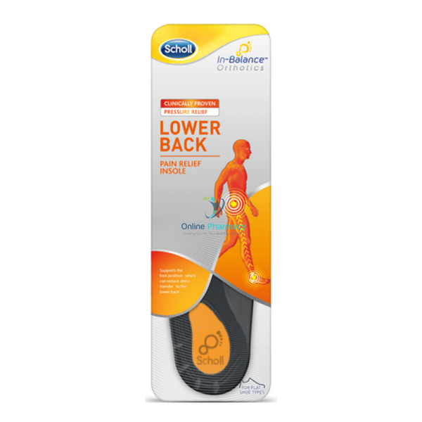 Scholl In-Balance Orthotics - Lower Back Pain Relief Insole - OnlinePharmacy
