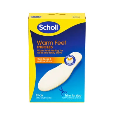 Scholl Warm Feet Insoles - 1 Pair